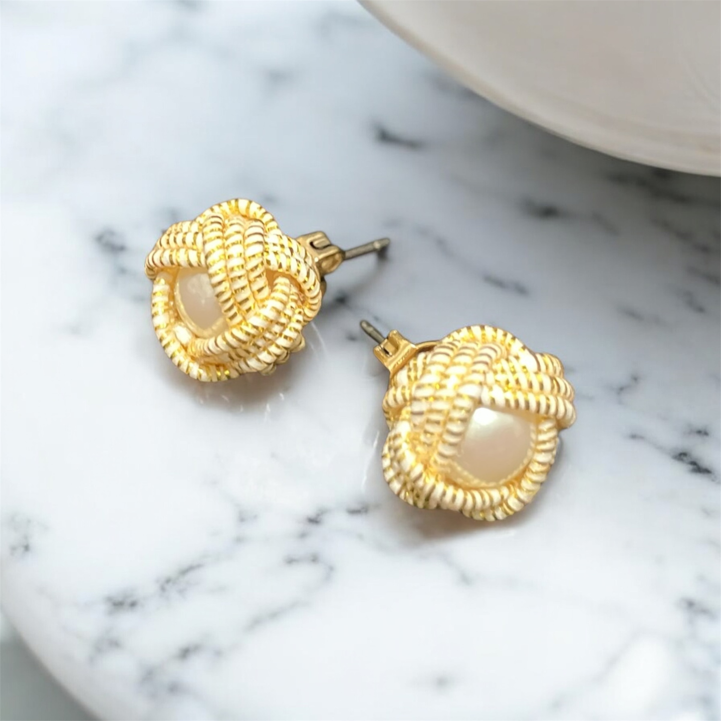 Earrings | Luminous Knot - Aqua