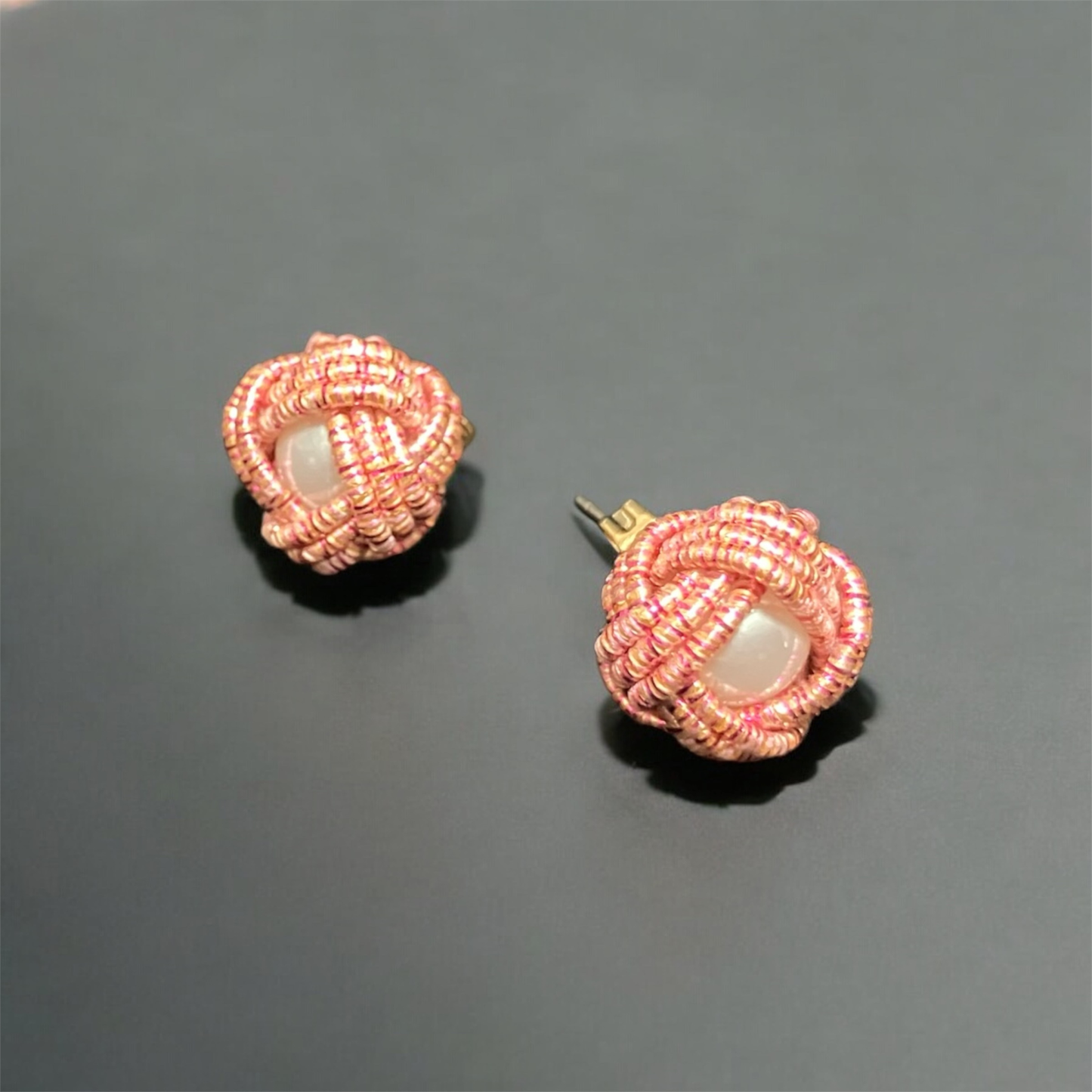 Earrings | Luminous Knot - Aqua