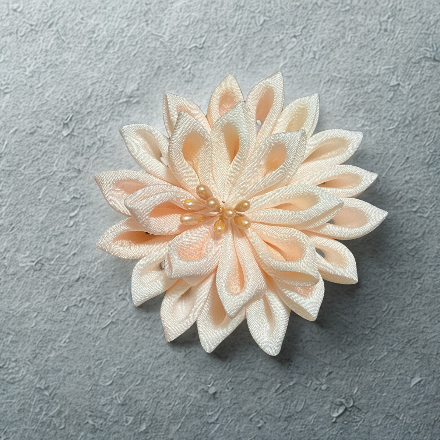 髪飾り｜Silken Petal – Double Bloom